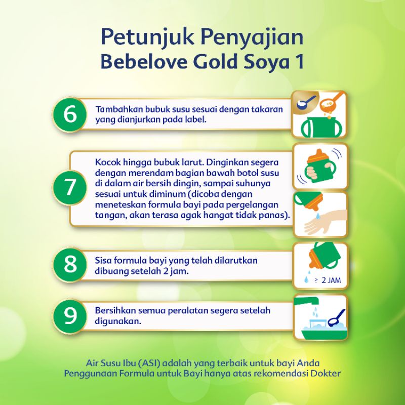 Bebelove Gold Soya 1 170gr susu formula bayi alergi susu sapi hipoalergenik kacang kedelai 0-6bln