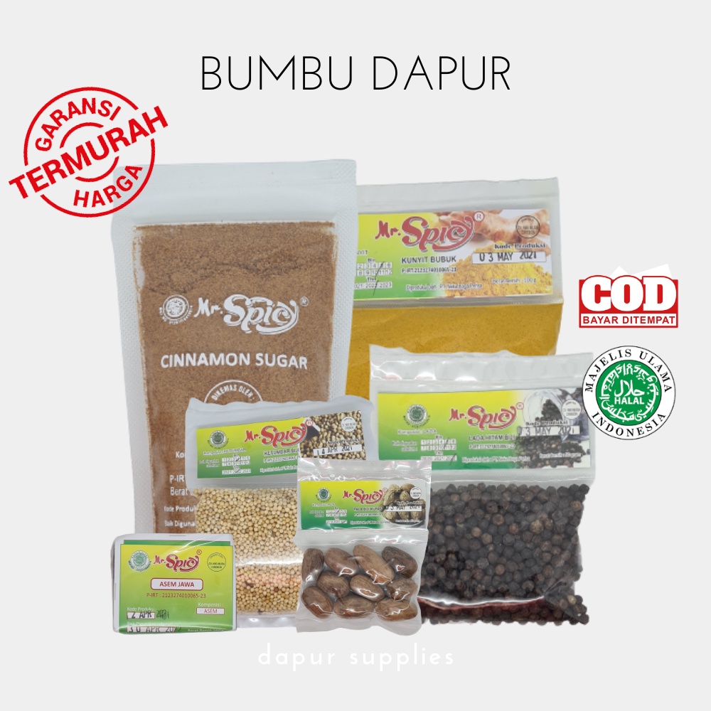 Bumbu Dapur Halal Premium / Mr.Spicy Bumbu Dapur