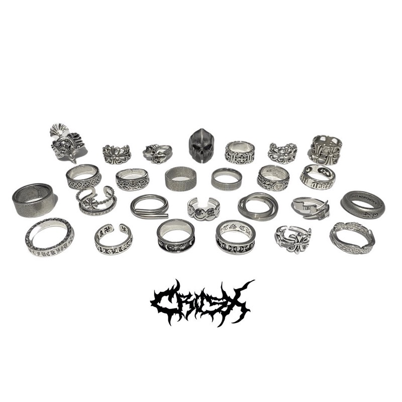 HIP HOP PUNK SILVER METAL RING / ROMAWI RING SET / 3PCS CINCIN SET 3 IN 1 CROSS SKULL RING SUN MOON SMILE EYE CINCIN COUPLE RING KOREAN STYLE RING CINCIN KOREA CINCIN AESTHETIC RING CINCIN TITANIUM CINCIN STAINLESS STEEL CINCIN PRIA CINCIN WANITA VINTAGE