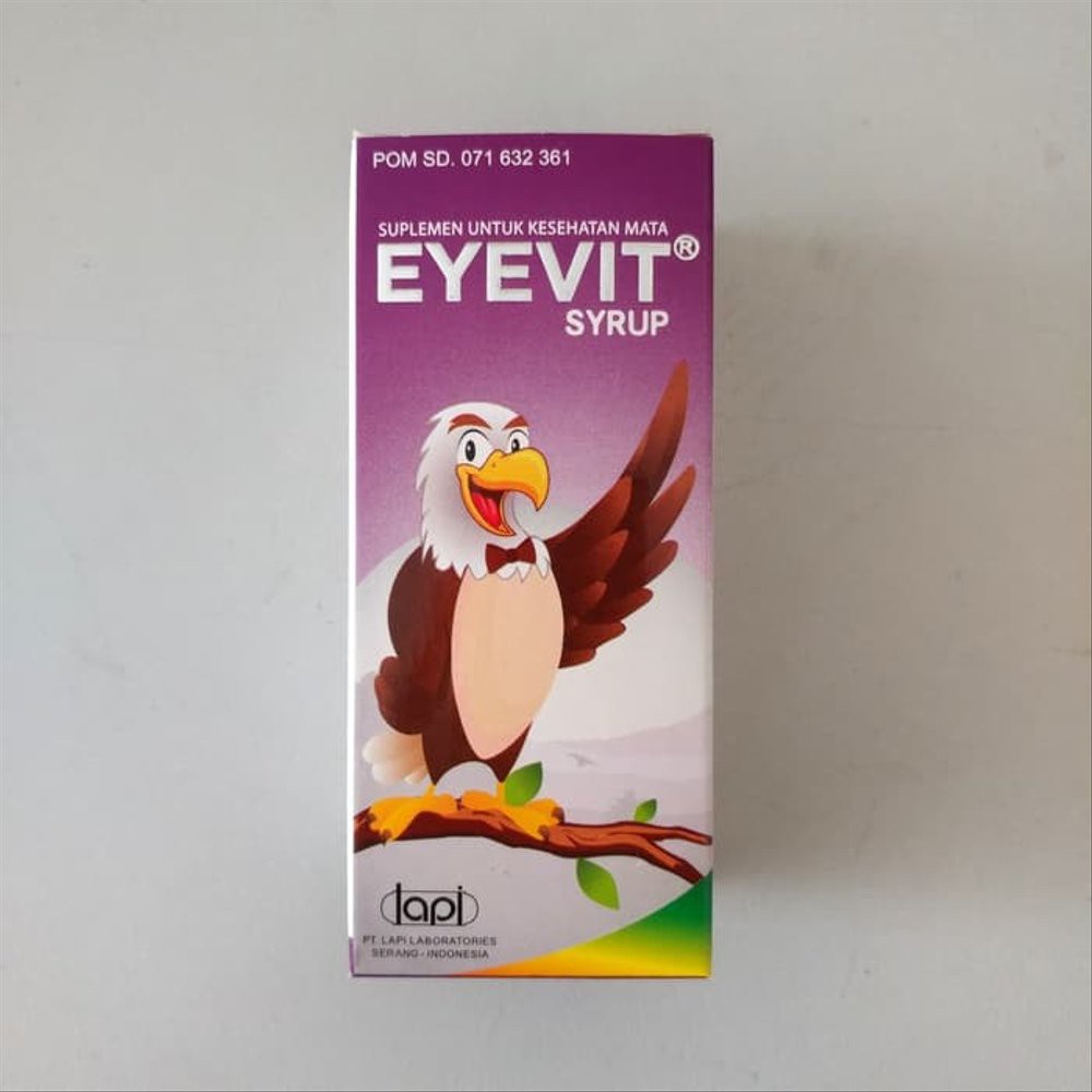 EYEVIT SYRUP 60 ML - Vitamin Kesehatan Mata Anak Dewasa