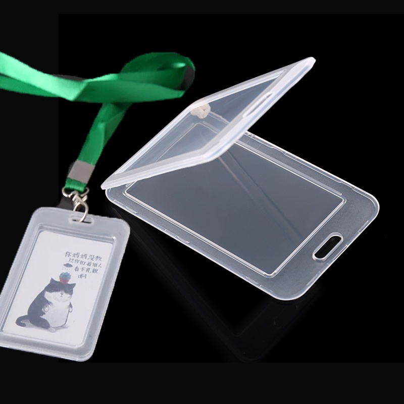 1PC Waterproof Transparent Card Protector Cover / Double-sided Business Credit Cards Bank ID Card Sleeve / Student Bus Card Holder Case