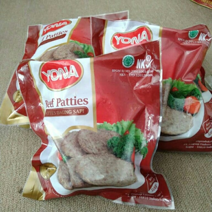 

Yona Beef Patties Sapi 500Gr B