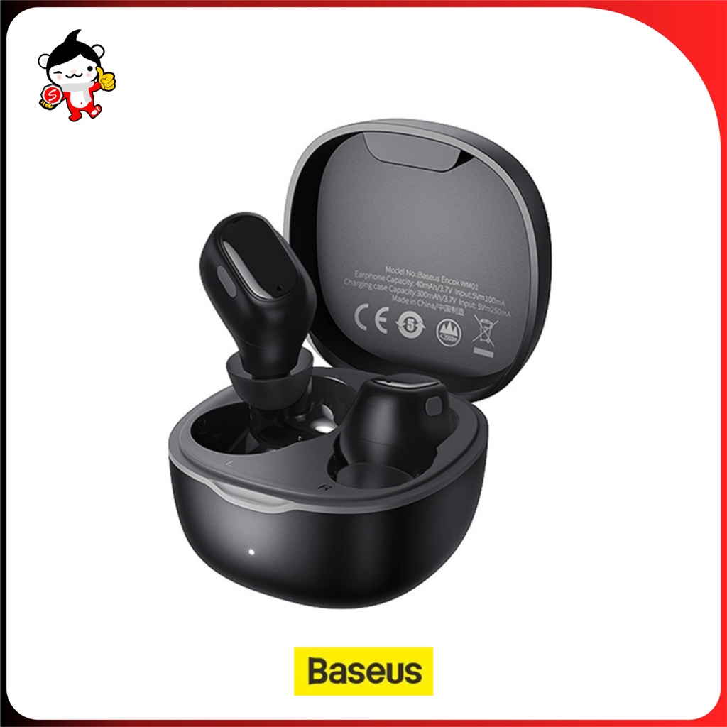 Handsfree Bluetooth BASEUS TWS WM01 Earbuds True Wireless Headset