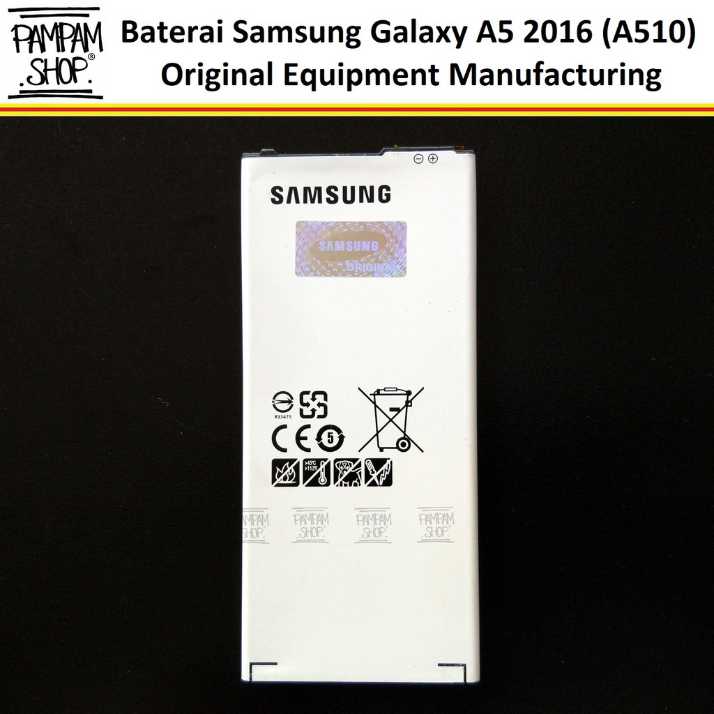 Baterai Samsung Galaxy A5 2016 A510 Original | Battery, Batrai, Batre, SEIN, A 5, A 510 Handphone