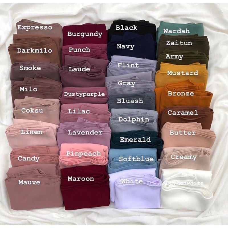 [COD] MALAYSIAN KHIMAR MATERIAL BABYDOLL ARMANY BY RURIHIJABSYARI-Request warna Lain