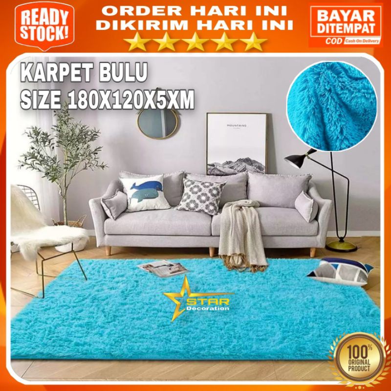 karpet bulu uk 180X120X5CM