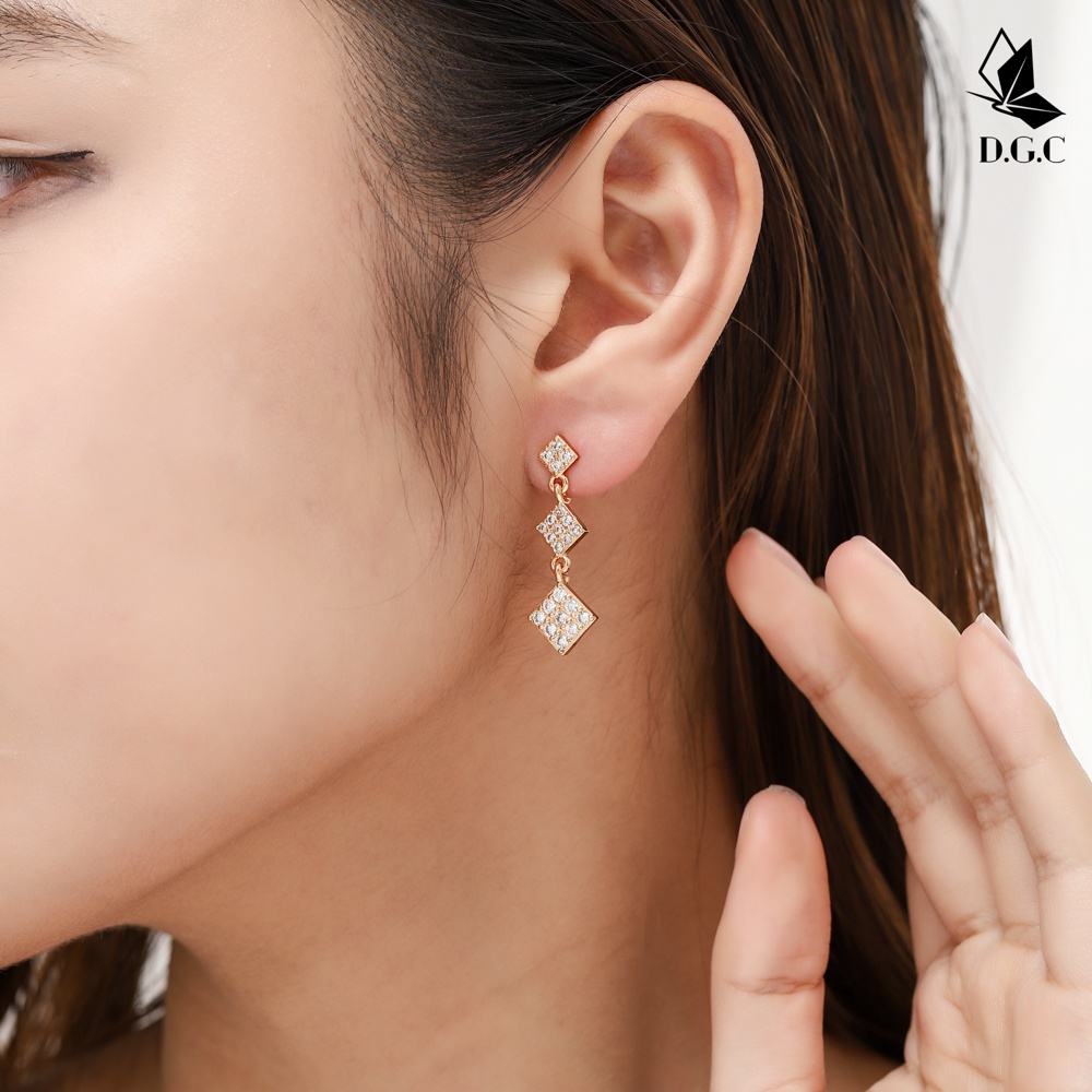 ✅COD Anting Wanita Korea Titanium Anti Karat Berlian Anting Tusuk Aksesoris Fashion Murah Earing Jewelry D297