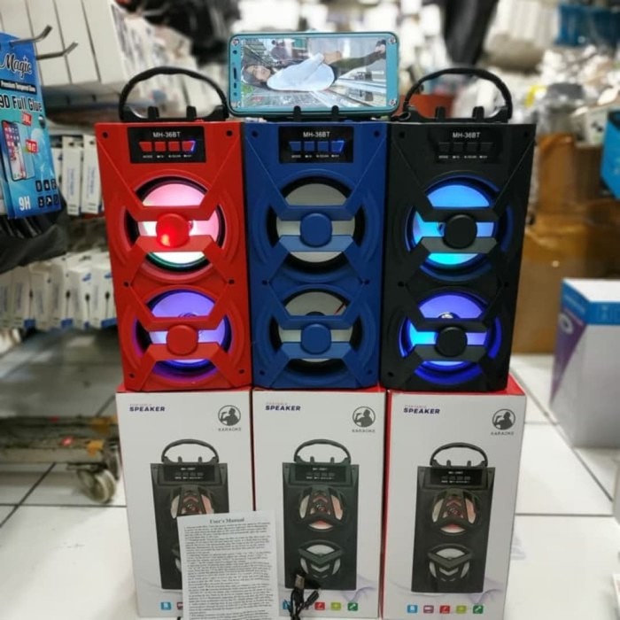 Speaker Bluetooth MH-36 BT + free Mic High Quality Bass/Speaker Aktif