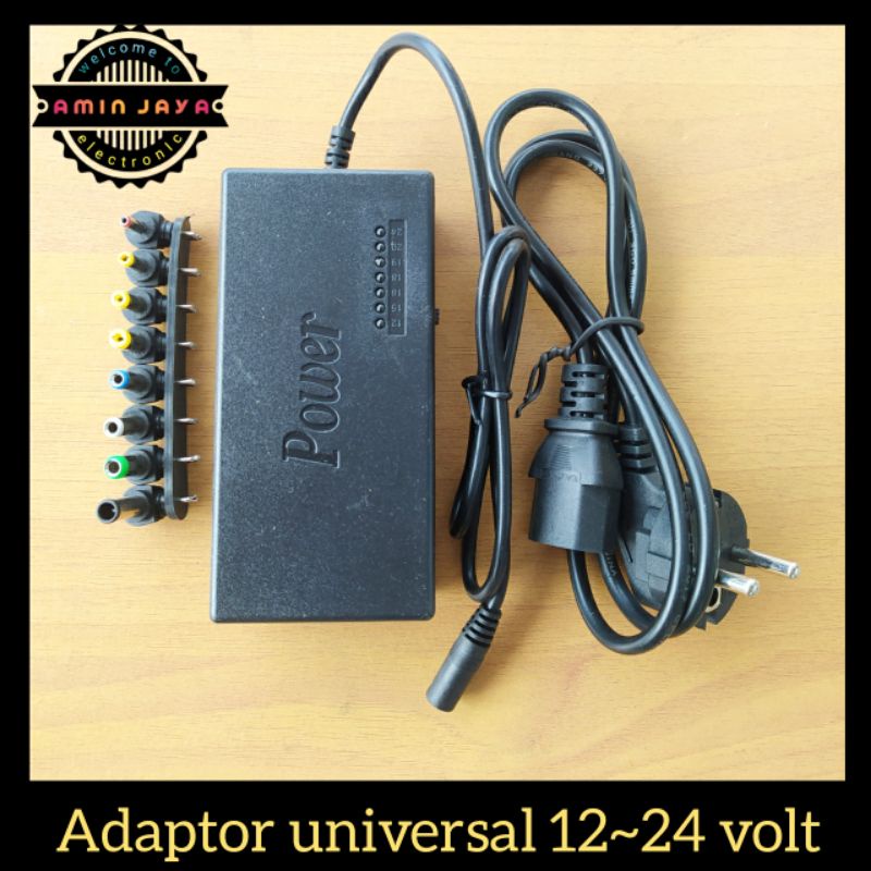 Adaptor universal 12 sampai 24 volt / power adapter 12 sampai 24 volt