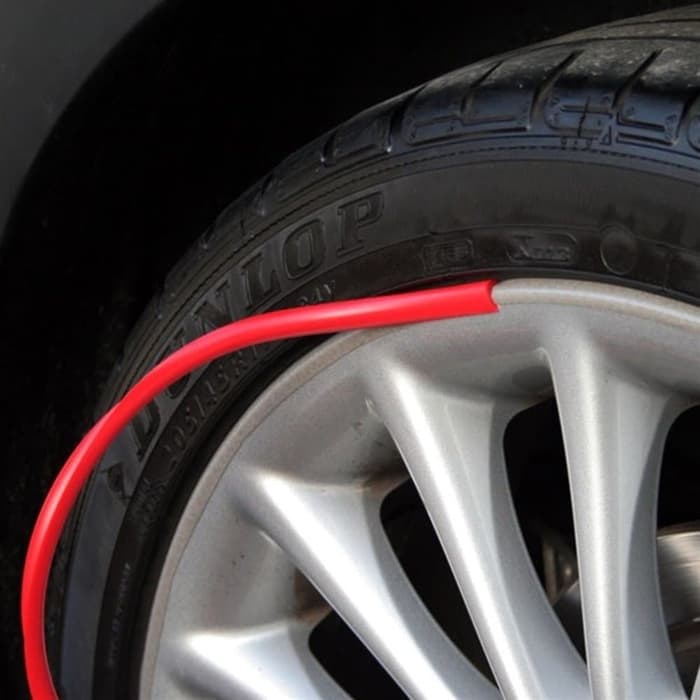 TERMURAH! VARIASI LIS VELG PELINDUNG VELG BAN WHEEL PROTECTOR RIM 8 METER ABU PUTIH BIRU HITAM KUNING MERAH