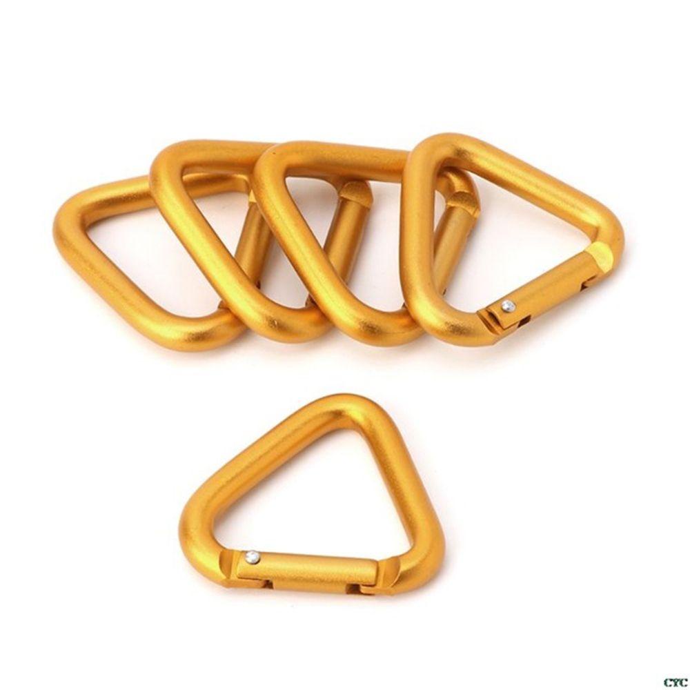 Quinton Carabiner Climbing Hiking Segitiga Outdoor Aluminium Alloy Metal Hook
