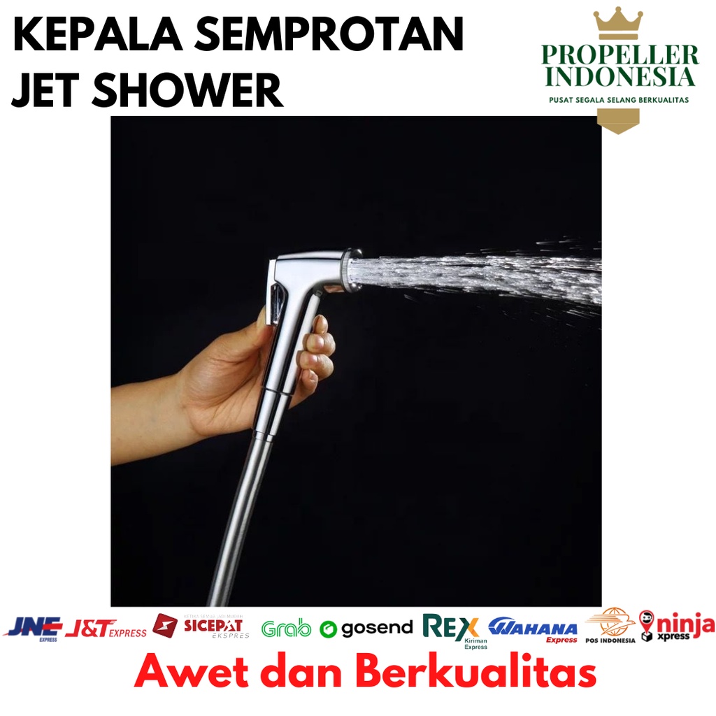 Kepala Jet Shower Kepala Toilet Bidet Closet Tekanan Tinggi