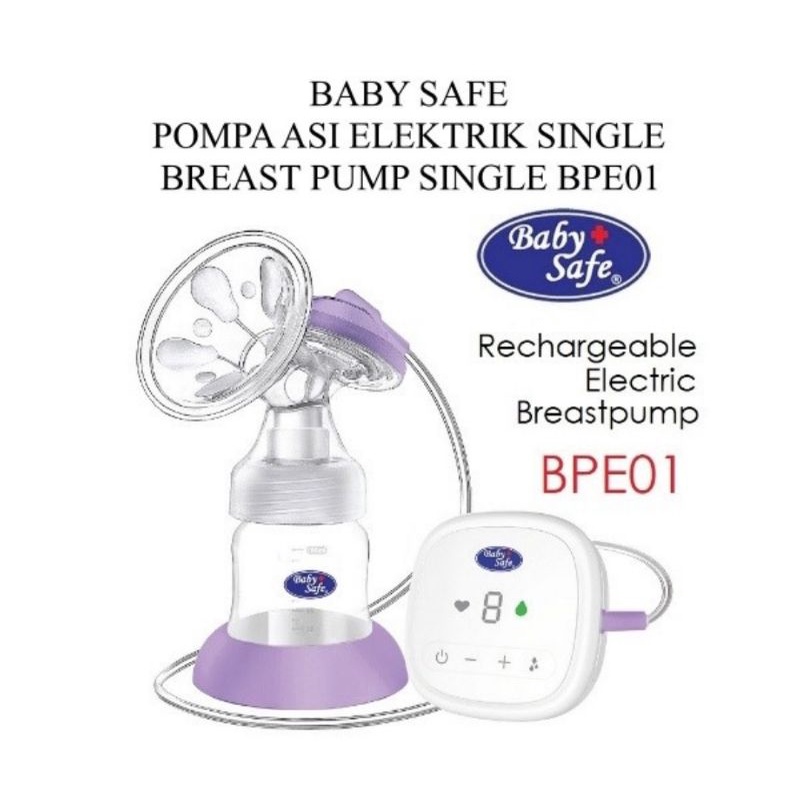 Baby Safe Electric Breast Pump Pompa ASI Elektrik Single Pump (BPE01)