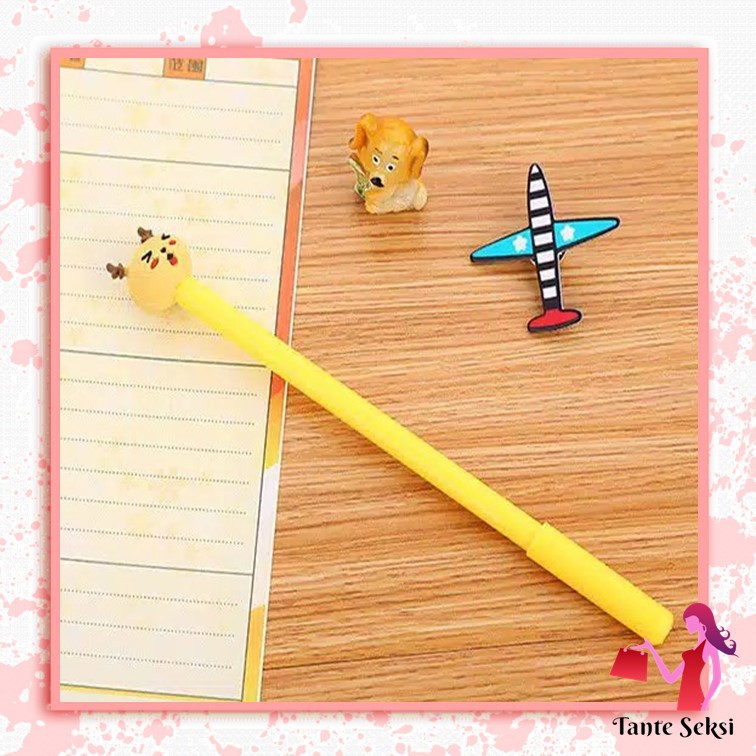 

Pena Lucu Karakter Animal Ballpoint ATK Unik Alat Tulis Pulpen Karakter Animal Unik Bolpoin