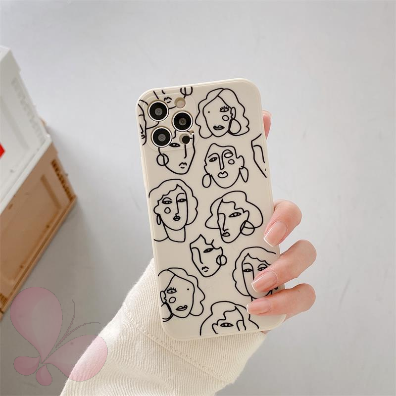 Soft Case Vivo Y21 2021 Y33S Y21S Y12 Y30 Y50 Y91C Y12I Y12S Y17 Y15 Y11 Y51 2020 Y30I Y20 Y20I Y20S Motif Wajah Manusia