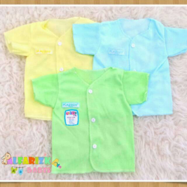 Baju pendek bayi newborn kazozo isi 3pcs