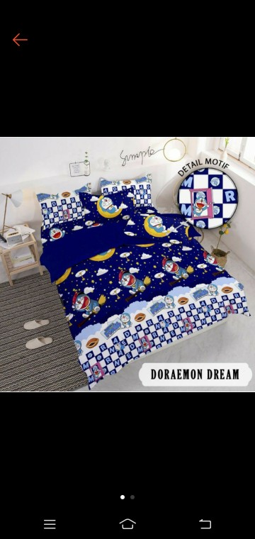 Seprei Homemade Murah, Motif Jungle Blue