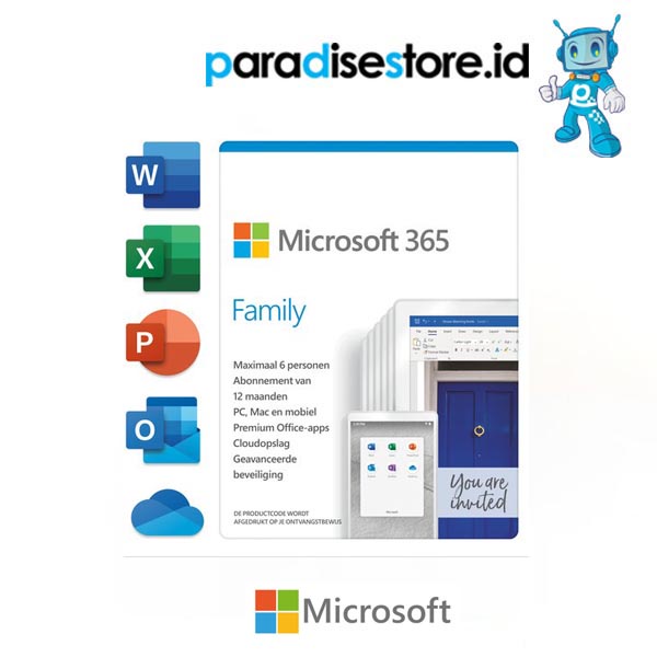 Jual Microsoft 365 Family 1 Tahun (Kode Instalasi) | Shopee Indonesia