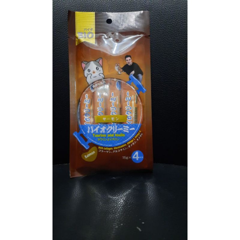 1 PACK BIO CREAMY TREATS MAKANAN KUCING CAT FOOD
