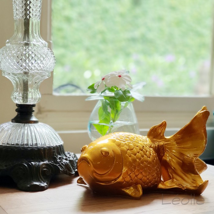 Leolle Dekorasi Pajangan Fengshui | Miniatur Ikan Mas
