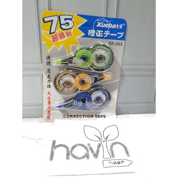 TIPEX ROLL/correction tape/tip-ex kertas/tipe-x karakter lucu kecil-3pcs Big