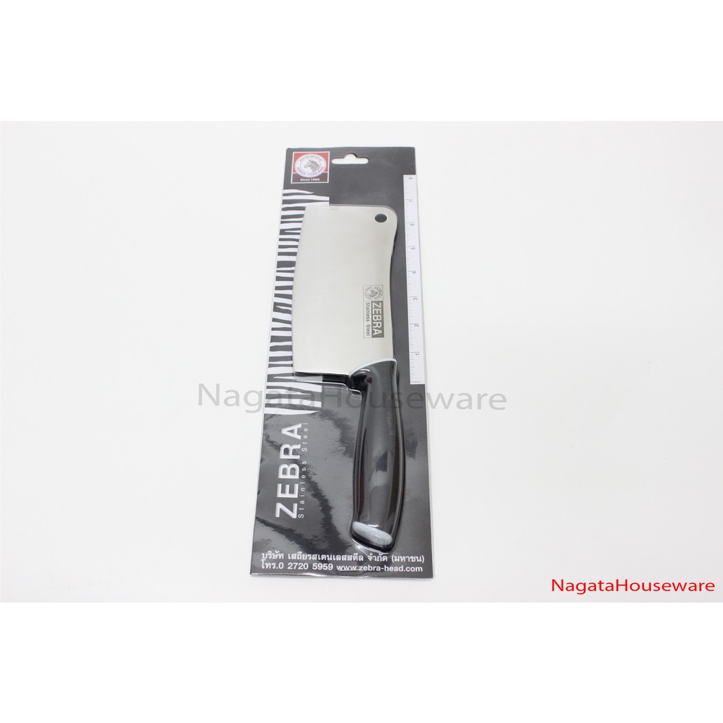 Pisau Daging Stainless / Pisau Zebra / Pisau Sushi / Pisau Masak / Cleaver Smart Knife Zebra 6.5" 10