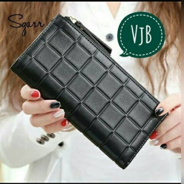 Dompet panjang fashion seri embos dompet lipat