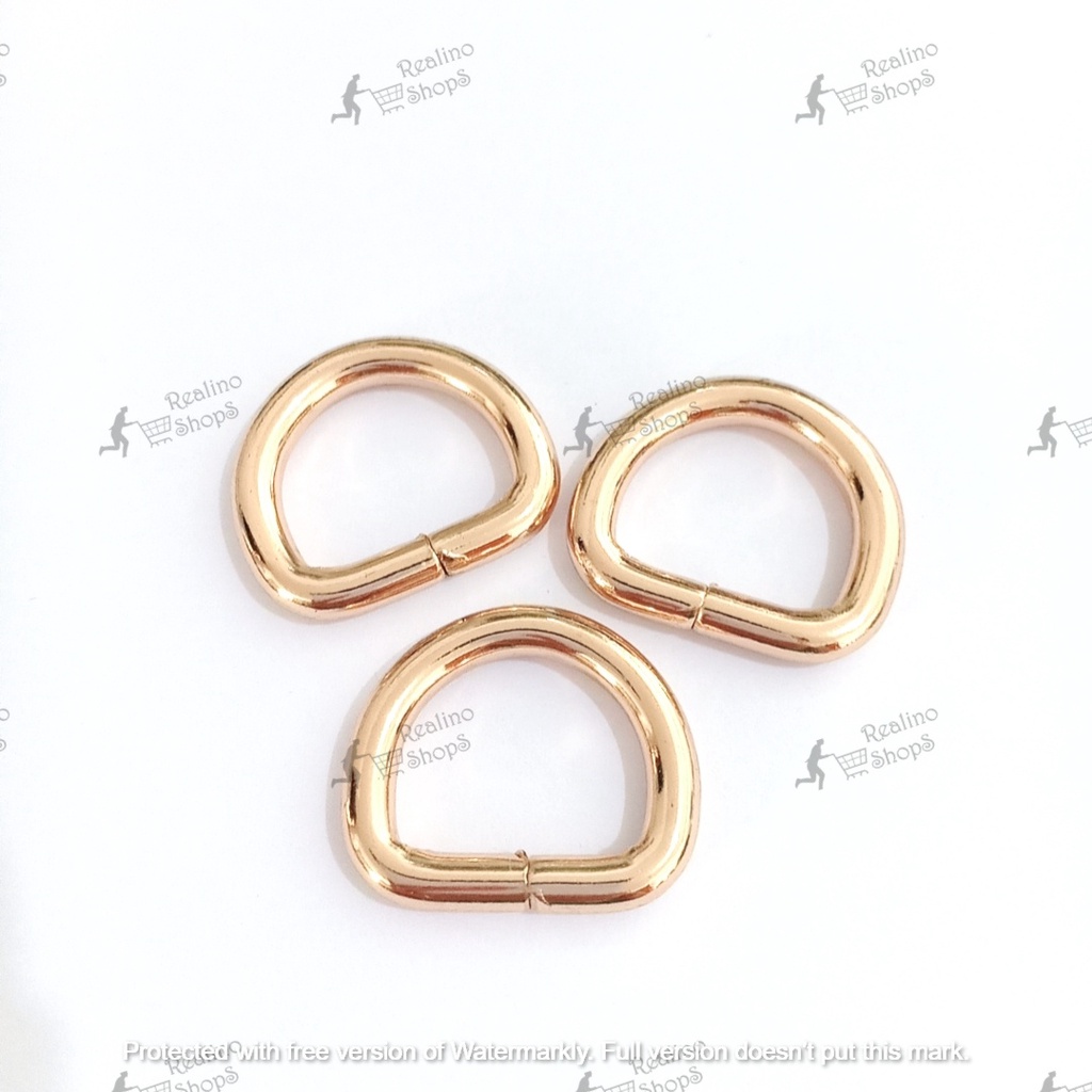 RING D - 2CM EMAS MUDA (KUALITAS TEBAL) - AKSESORIS TAS