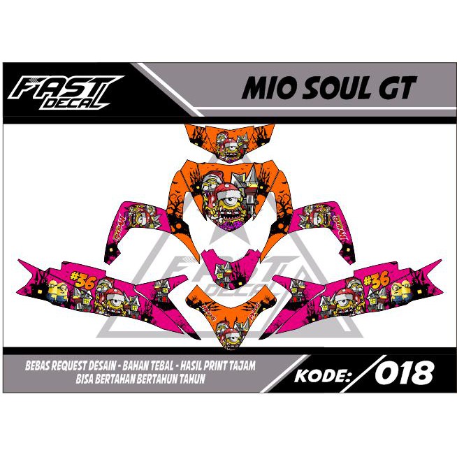 Decal stiker mio soul gt 110 018