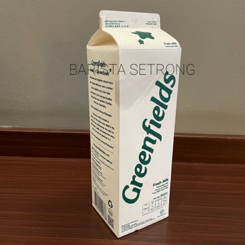 

SUSU GREENFIELDS FRESH MILK 1 LITER (1 LUSIN)