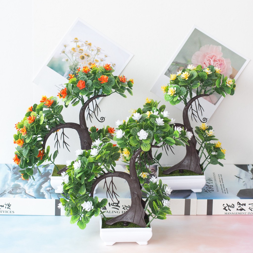 Kunataruma Pot Tanaman Besar Hias Bunga Plastik Artificial Daun Rambat Dekorasi Monstera Kering-6