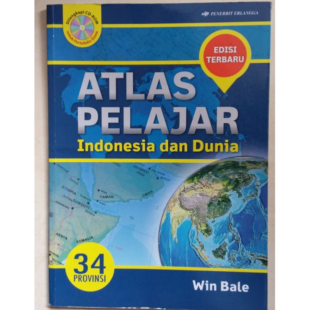 ATLAS PELAJAR Indonesia dan Dunia (PRELOVED)