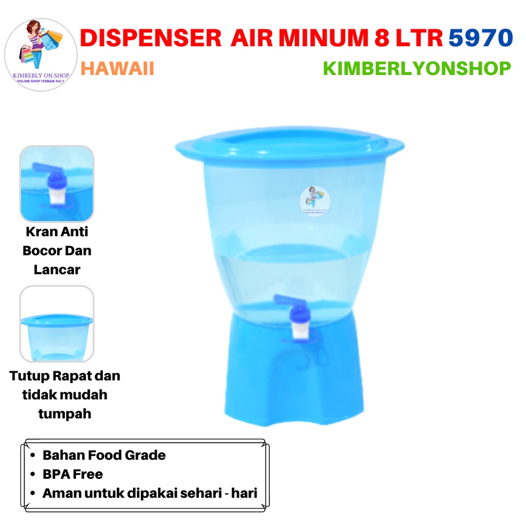 Dispenser Tempat Penyimpanan Air Alpen Water 8 Liter 5970 Hawaii