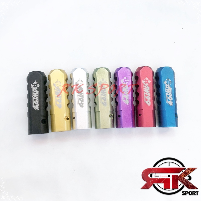 MUZZLE BREAK PEMECAH SUARA MUZZLE BREAK JEPIT LARAS OD 16 UNTUK LW