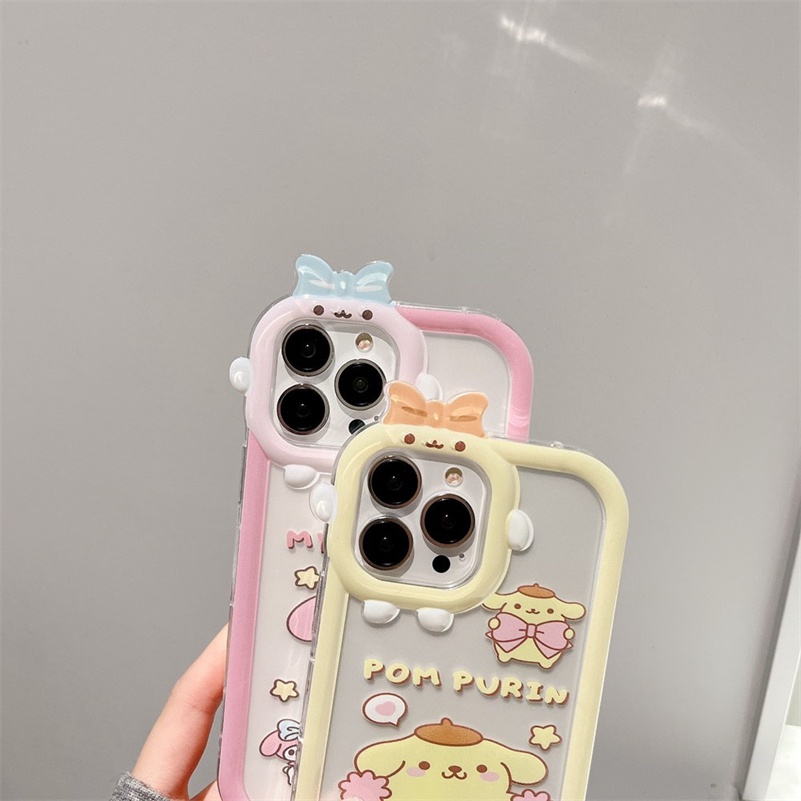 Soft Case Pelindung Desain Monster Kecil Tahan Banting Untuk iPhone 14 13 12 11 Pro Max X Xr Xs Max 7 8 6 6s Plus SE 2020