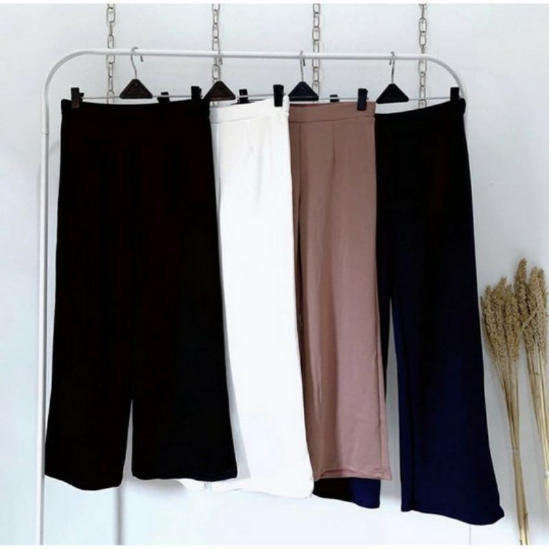 Eliz - Kulot Leony Polos / Celana Kulot Wanita-4