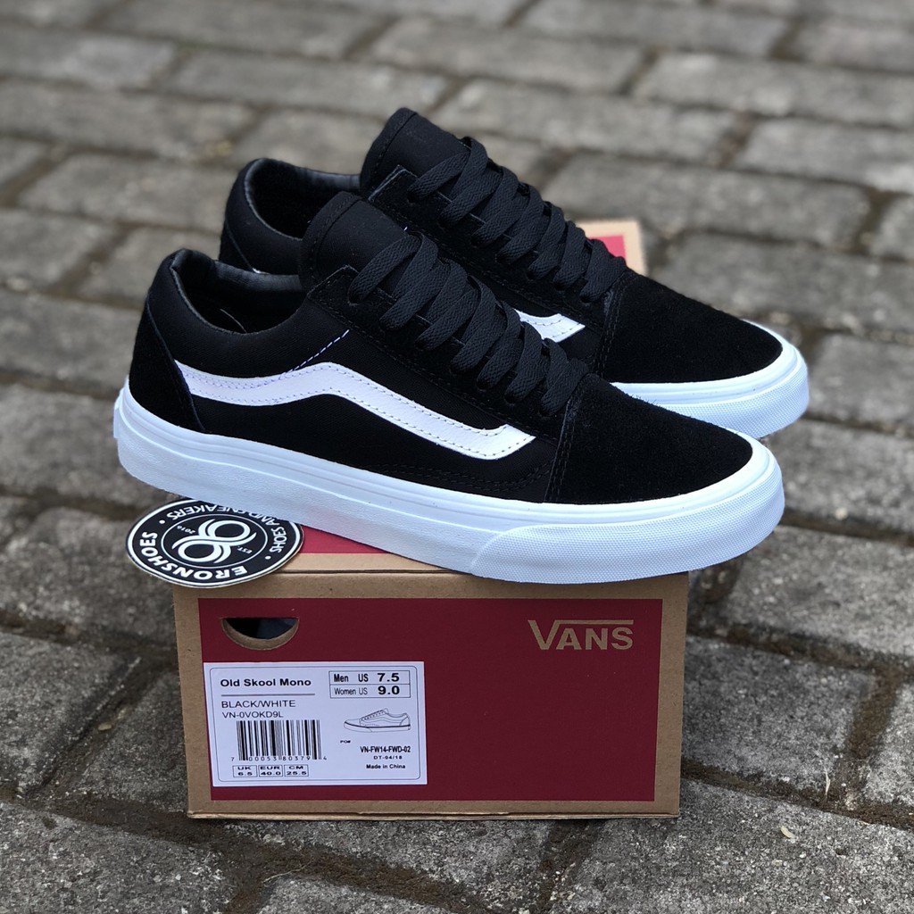 vans old skool mono black original