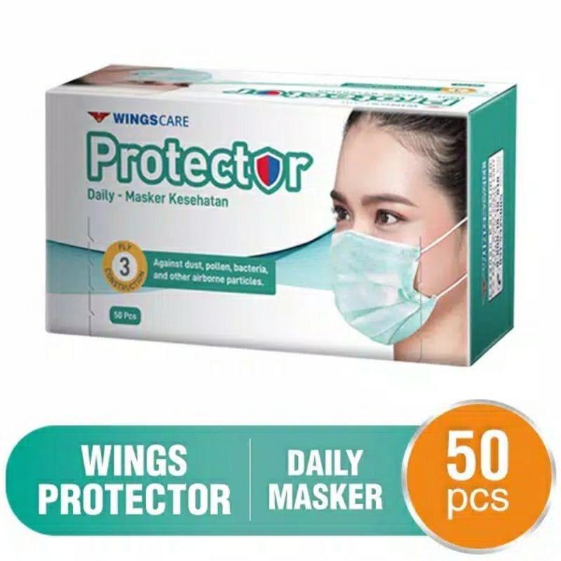 Wings Masker 3ply Protector isi 50 pcs
