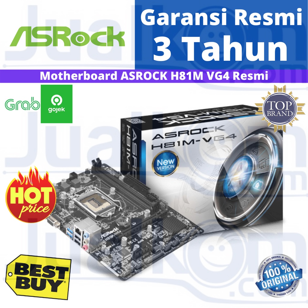 Asrock H81M VG4 Motherboard LGA 1150 Intel H81 DDR3