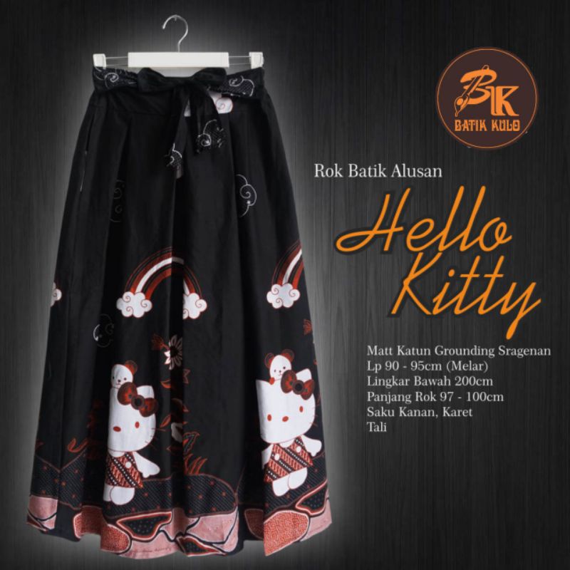 Rok Batik alusan Hello kitty