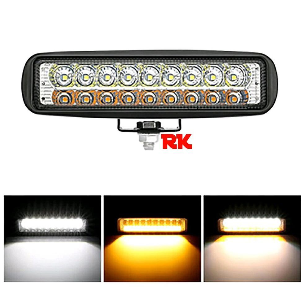 TERLARIS  DUA WARNA LAMPU TEMBAK SOROT LED BAR CREE OFFROAD - LAMPU SOROT MOBIL MOTOR DUAL COLOR