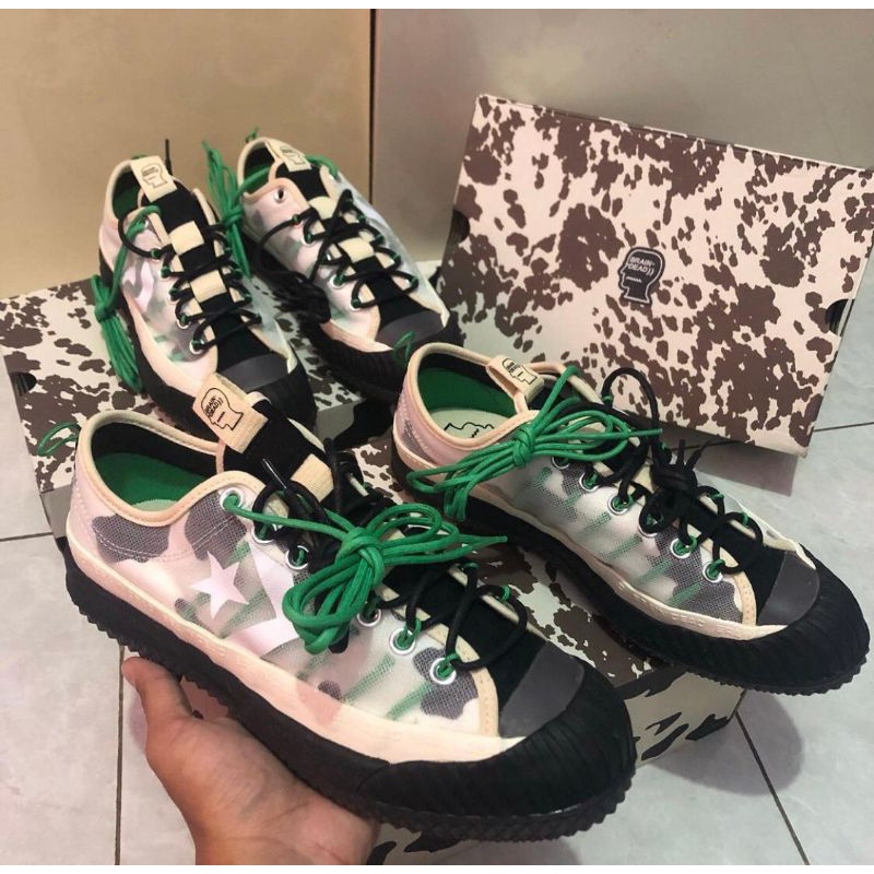 Converse X Brain Dead Bosey Low Natural Ivory Tradewinds Black Original Resmi