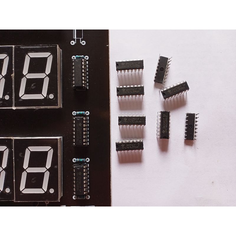 IC DISPLAY PERTAMINI ANGKA DIGITAL IC SN74HC595N POM MINI