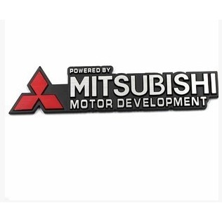 1 x Ralliart Car 3D Side Fender Rear Trunk Emblem Badge Sticker For Mitsubishi