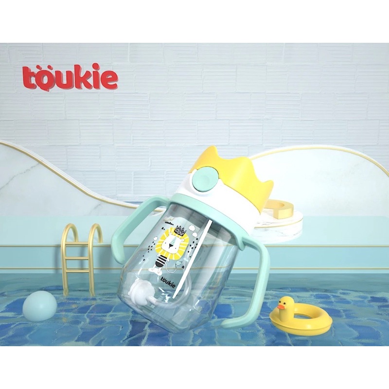 KOKOBEE - Toukie Crown Sippy Cup Tritan Bottle (240 ml) 6M+ / botol minum anak / dishwasher / coconi / bpa free / food grade / straw gravity ball / gelas bayi / anti tumpah / leak proof / grosir / gelas gagang bayi / mudah digenggam / travel