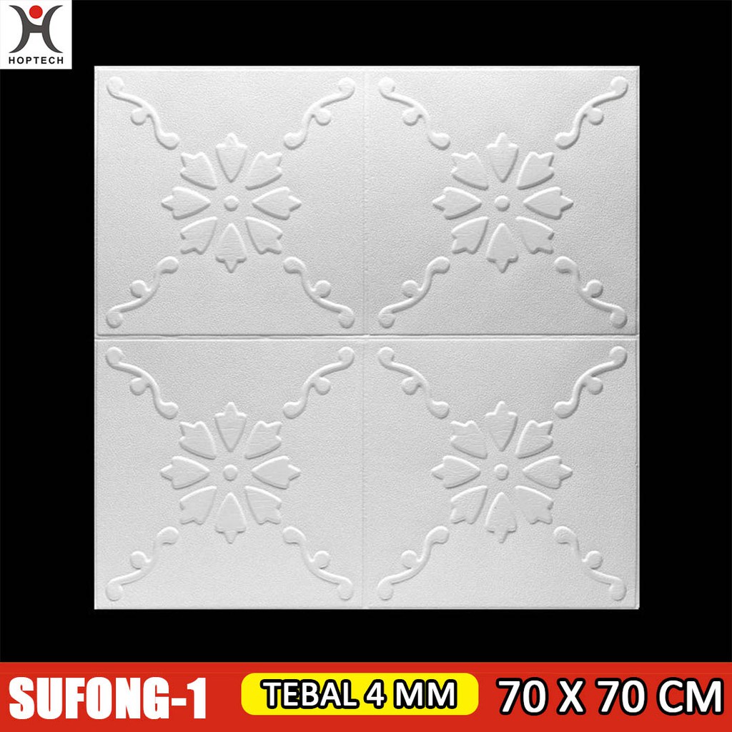 Wallpaper 3D FOAM / Walpaper Dinding 3D Motif Foam Batik More High Quality / Wallfoam Sticker Tembok-SUFONG-1