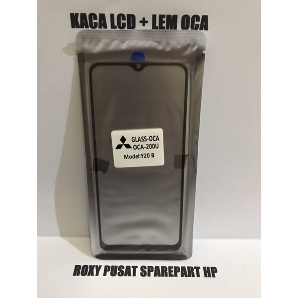 Kaca Lcd + Lem Oca Kering Vivo Y20 Y20S Y20i Y12S | Gorila Glass Pengganti Layar Depan Lcd Dan Lem T