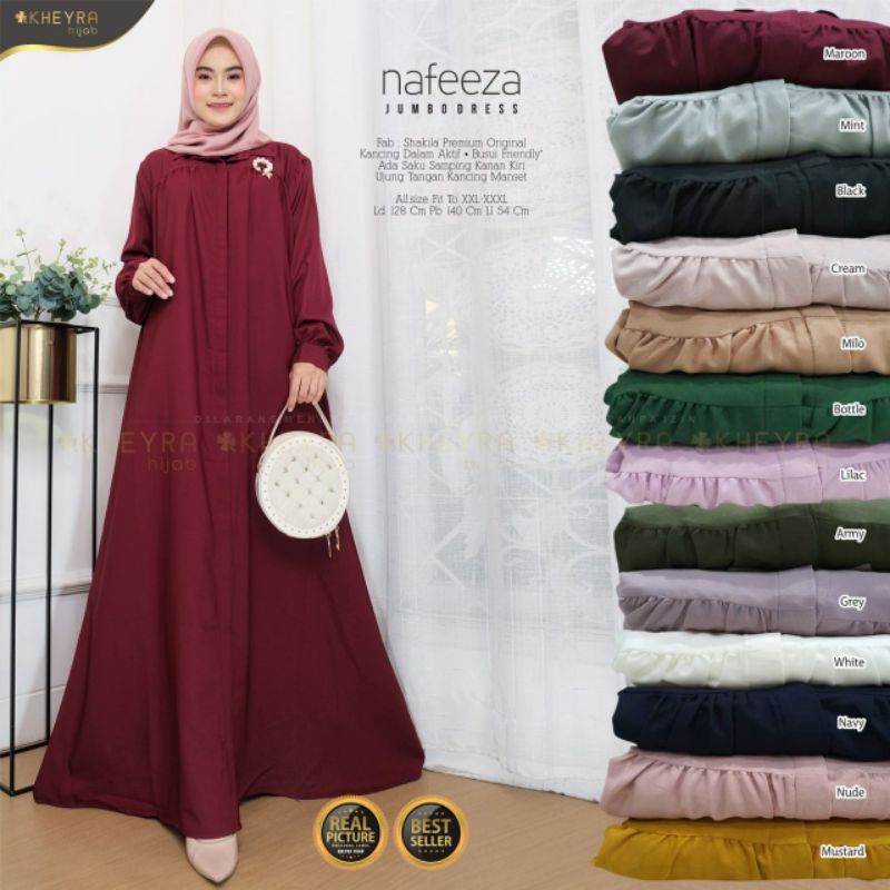 Dress jumbo cantik dress pesta