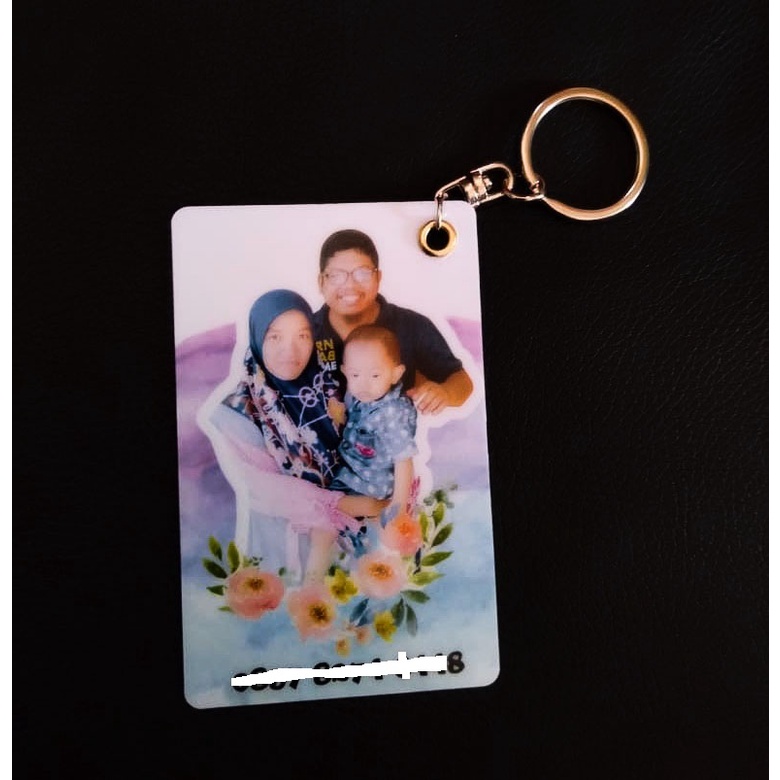 ganci gantungan kunci pvc custom foto