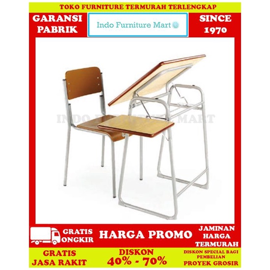 Kursi Sekolah Kuliah Belajar Chitose Echool Art Desk Kursi Dan Meja